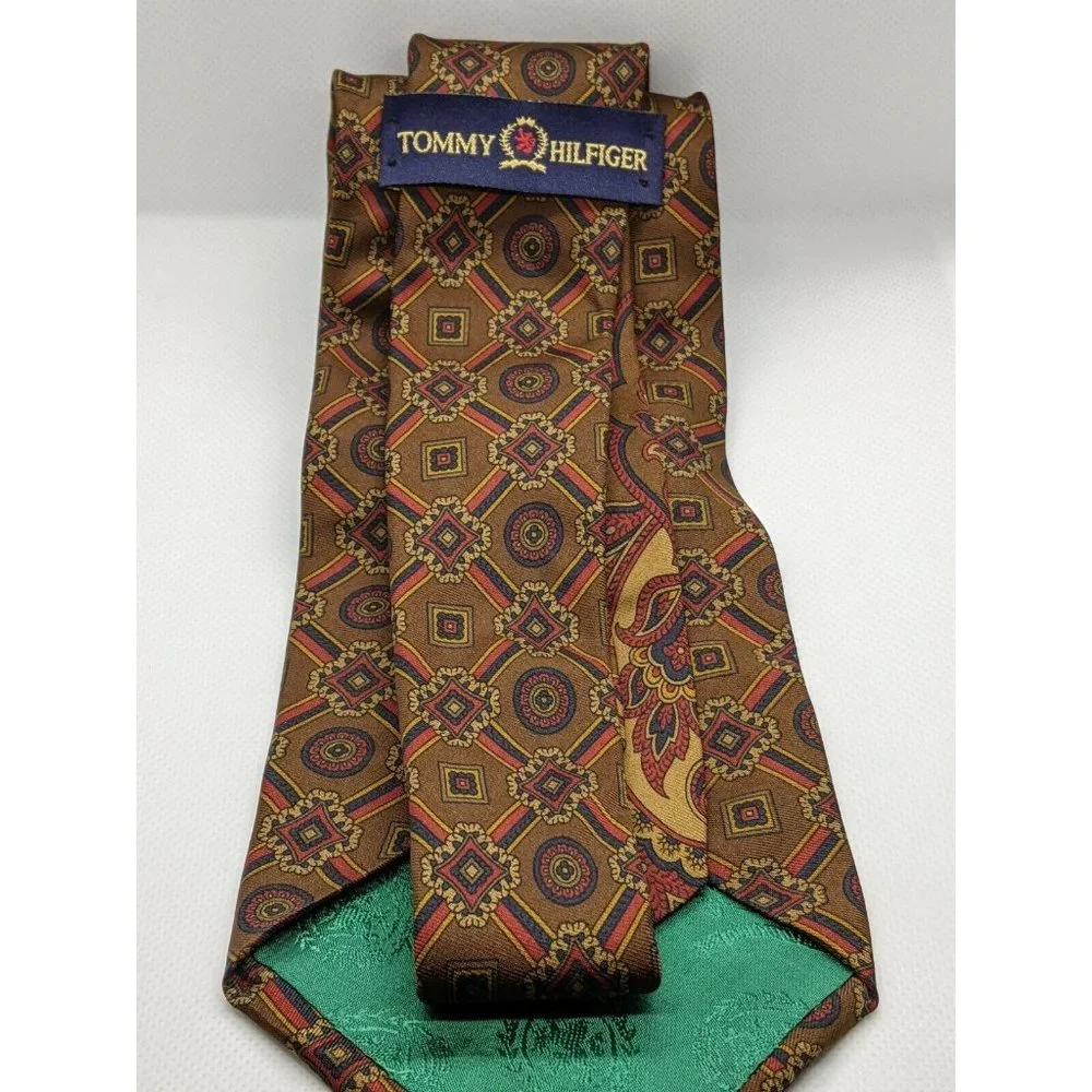 Tommy Hilfiger Mens Tie Italian Silk